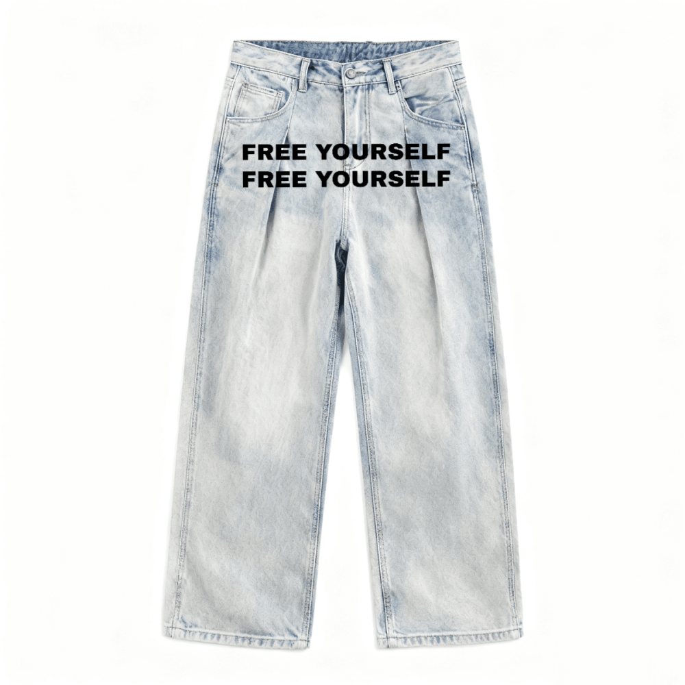 Free Yourself Wide-Leg Jeans